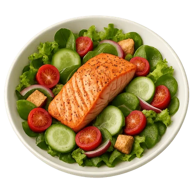 Salad Rau Trộn Cá Hồi